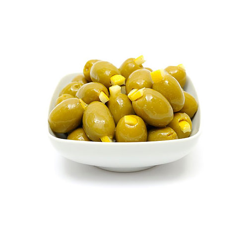 Γεμιστές πράσινες ελιές με λεμόνι